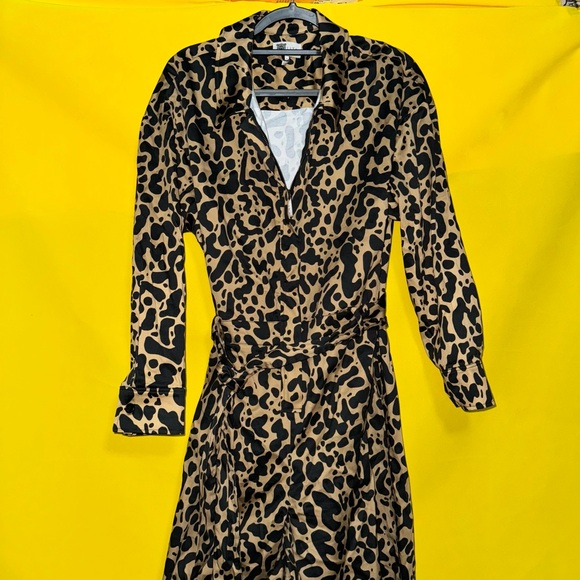 Lita by Ciara leopard long sleeve jumpsuit - Picture 3 of 7